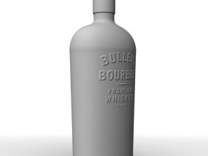 bulleit bourbon 75cl bottle 3D Model