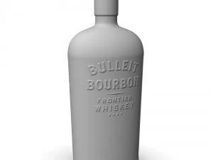 bulleit bourbon 75cl bottle 3D Model