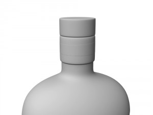 bulleit bourbon 75cl bottle 3D Model
