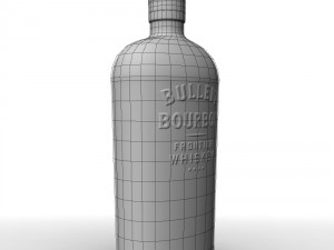bulleit bourbon 75cl bottle 3D Model