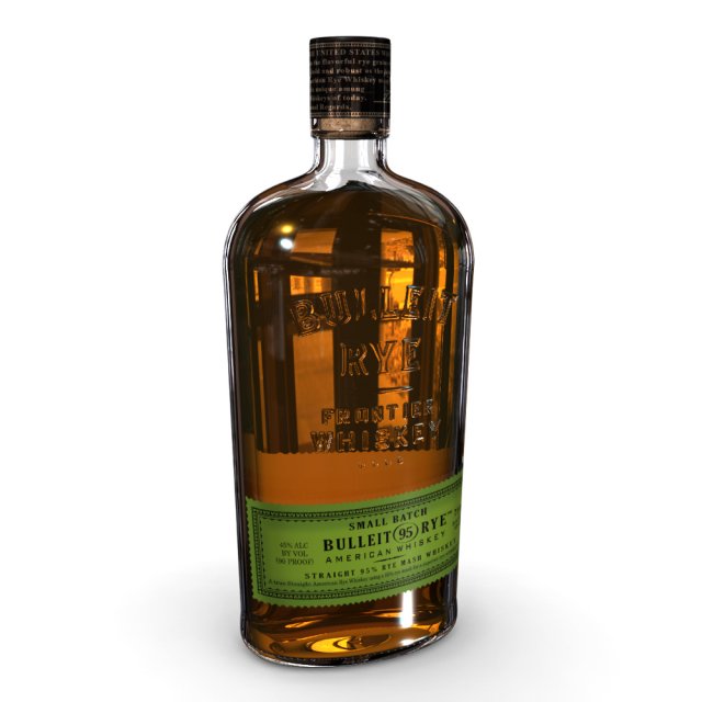 bulleit rye 75cl bottle 3Dモデル .c4d .max .obj .3ds .fbx .stl .blend 
