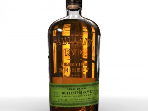 bulleit rye 75cl bottle 3Dモデル