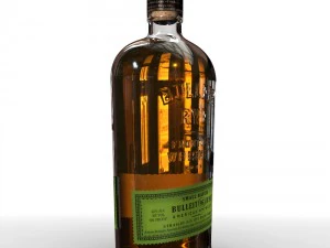 bulleit rye 75cl bottle 3D Model