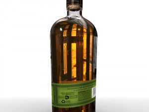 bulleit rye 75cl bottle 3Dモデル