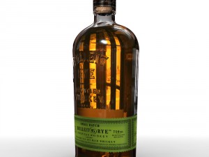 bulleit rye 75cl bottle 3Dモデル