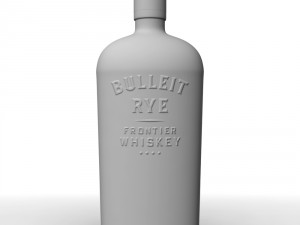 bulleit rye 75cl bottle 3Dモデル