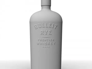 bulleit rye 75cl bottle 3D Model