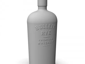 bulleit rye 75cl bottle 3D Model