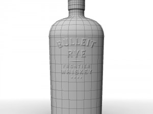 bulleit rye 75cl bottle 3Dモデル