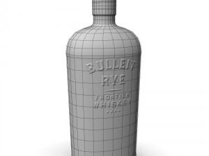bulleit rye 75cl bottle 3Dモデル