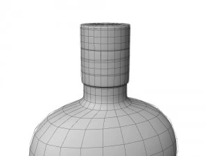 bulleit rye 75cl bottle 3D Model