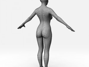 female basemesh Modello 3D