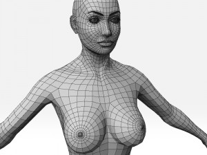 female basemesh Modello 3D