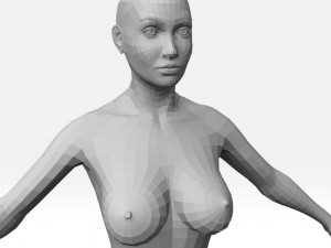 female basemesh Modello 3D
