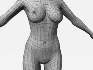 female basemesh Modello 3D