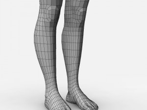 female basemesh Modello 3D