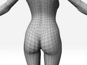 female basemesh Modello 3D
