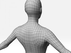 female basemesh Modello 3D