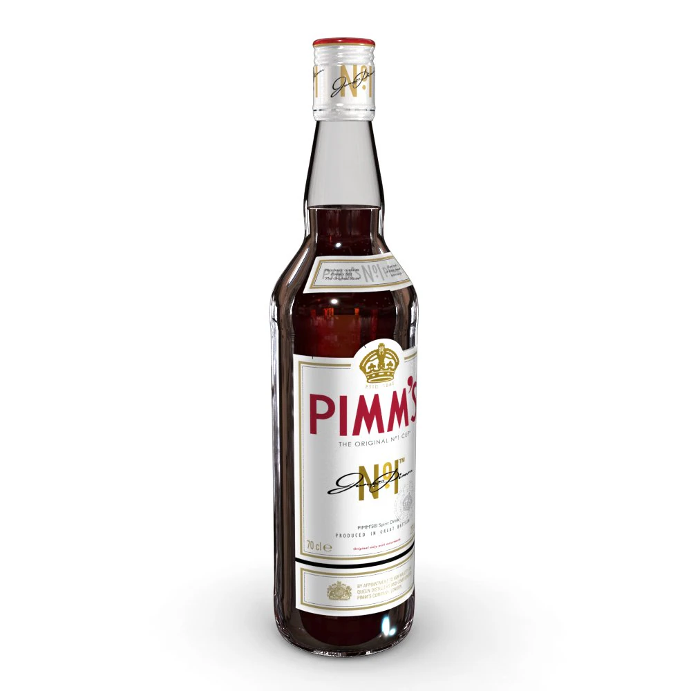 pimms 70cl bottle 3D Model .c4d .max .obj .3ds .fbx .stl .blend