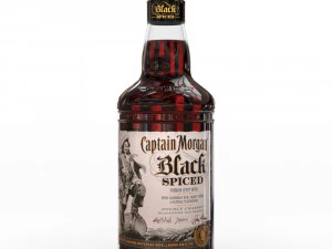 Captain Morgan rum nero speziato bottiglia da 70 cl Modello 3D