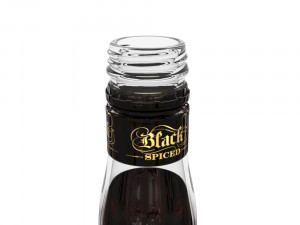 captain morgan black spiced rum 70cl uk bottle 3D 模型