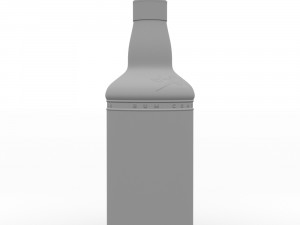 captain morgan black spiced rum 70cl uk bottle 3D 模型