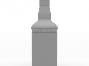 captain morgan black spiced rum 70cl uk bottle 3D 模型