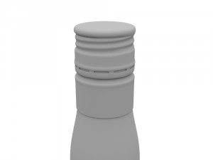 captain morgan black spiced rum 70cl uk bottle 3D 模型