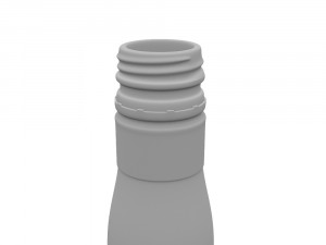 captain morgan black spiced rum 70cl uk bottle 3D 模型