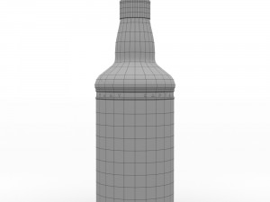 captain morgan black spiced rum 70cl uk bottle 3D 模型