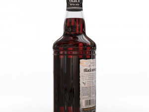 captain morgan black spiced rum 70cl us bottle 3D Model