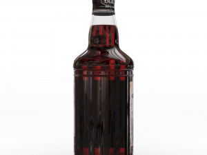 captain morgan black spiced rum 70cl us bottle Modelo 3D