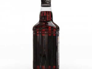 captain morgan black spiced rum 70cl us bottle 3D Model
