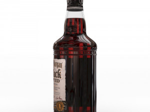captain morgan black spiced rum 70cl us bottle Modelo 3D