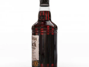 captain morgan black spiced rum 70cl us bottle 3D Model