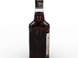 captain morgan black spiced rum 70cl us bottle Modelo 3D