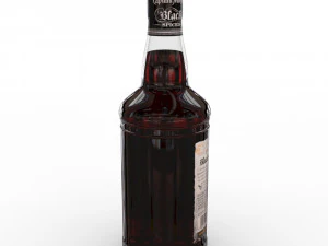 captain morgan black spiced rum 70cl us bottle 3D Model