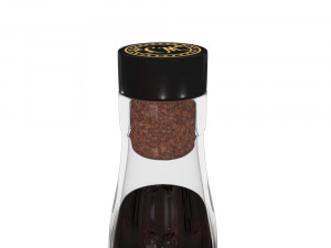 captain morgan black spiced rum 70cl us bottle Modelo 3D