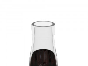 captain morgan black spiced rum 70cl us bottle Modelo 3D