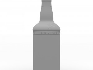 captain morgan black spiced rum 70cl us bottle Modelo 3D