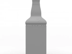 captain morgan black spiced rum 70cl us bottle 3D Model