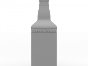 captain morgan black spiced rum 70cl us bottle Modelo 3D