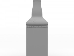 captain morgan black spiced rum 70cl us bottle Modelo 3D