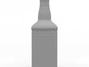 captain morgan black spiced rum 70cl us bottle 3D Model