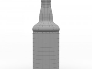 captain morgan black spiced rum 70cl us bottle Modelo 3D