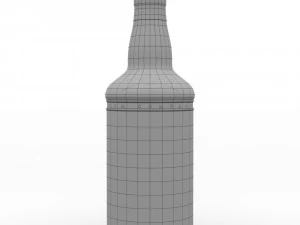 captain morgan black spiced rum 70cl us bottle 3D Model