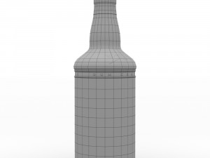 captain morgan black spiced rum 70cl us bottle Modelo 3D