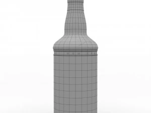 captain morgan black spiced rum 70cl us bottle 3D Model