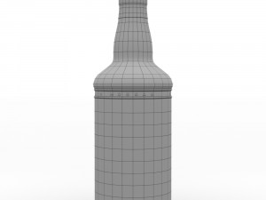 captain morgan black spiced rum 70cl us bottle Modelo 3D