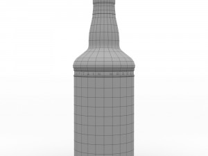 captain morgan black spiced rum 70cl us bottle Modelo 3D